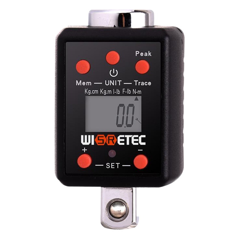 Venta caliente de alta precisión electrónica pantalla digital medidor de par biela 1.5-1000NM gran par de torsión llave