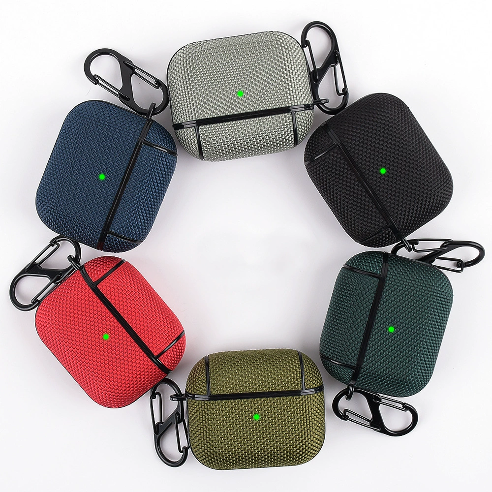 Чехол защитный Apple AirPods 1/2/3 и Pro — нейлоновый водоотталкивающий с карабином
