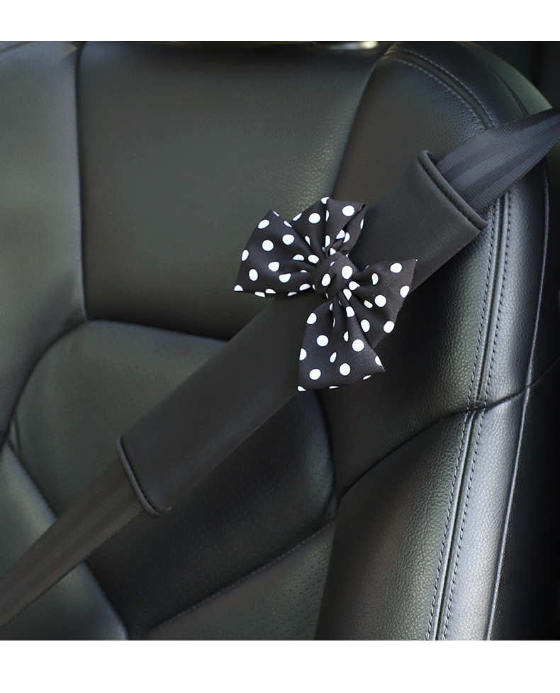 Car Seat Belt Shoulder Pads Air Layer Ice Silk Summer Car Shoulder Strap Cover Anti-Friction DIY Comfortable and Breathable