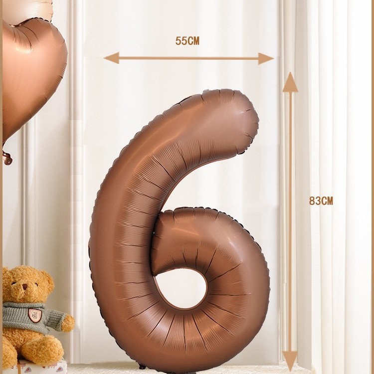 Versión americana cuerpo delgado cumpleaños flotante vacío papel de aluminio película de aluminio globo 32 pulgadas azul Rosa medio digital globo decoración al por mayor