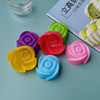 Silica gel soap mold contains rose, 5cm