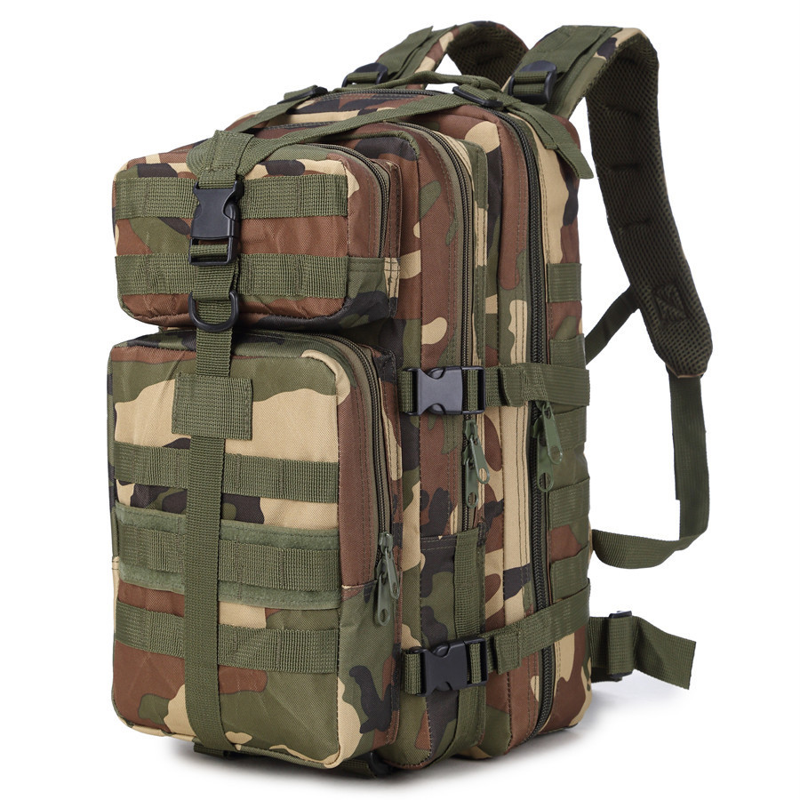 Mochila Táctica de Camuflaje de Tela Oxford, Resistente al Desgaste y Transpirable para Deportes al Aire Libre image 3