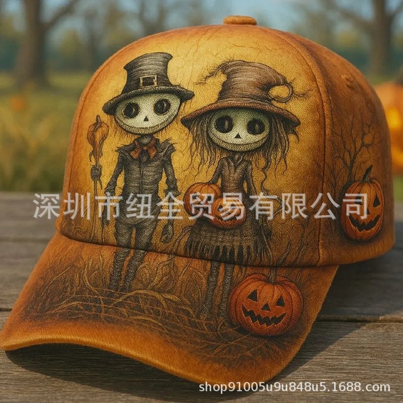跨境热销Vintage Halloween Hat复古万圣节帽子|undefined