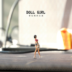 1:64女孩人偶模型仿真微縮小人玩偶模型場景搭造沙盤裝飾人物擺件