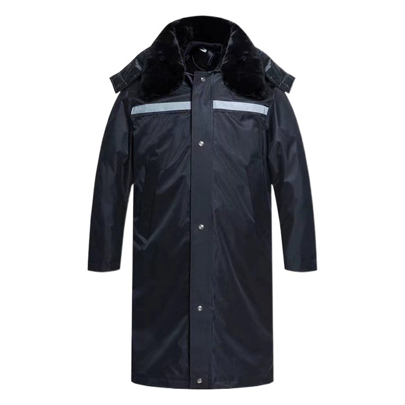 Защитное пальто Мужская утолщенная холодостойкая куртка на хлопковой подкладке, военное пальто средней длины, защита труда, хлопковая стеганая куртка, многофункциональный комбинезон с хлопковой подкладкой