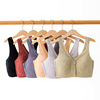 Underwear for mother, cotton thin tank top, push up bra, wireless bra, for middle age, plus size