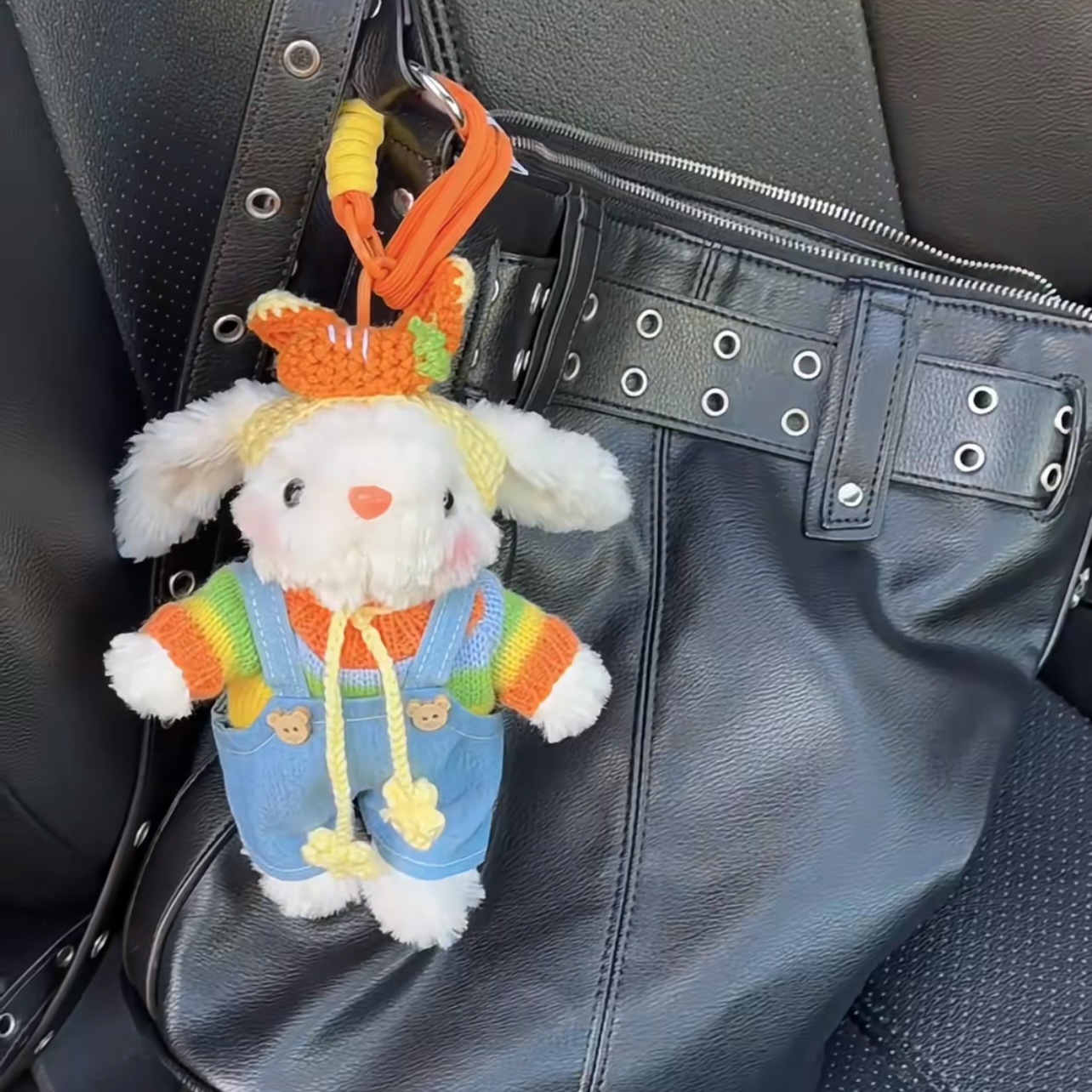 무지개 당근 토끼 [로프 버클 포함]丨 편리한 포장 액세서리는 직접 조립해야 합니다.