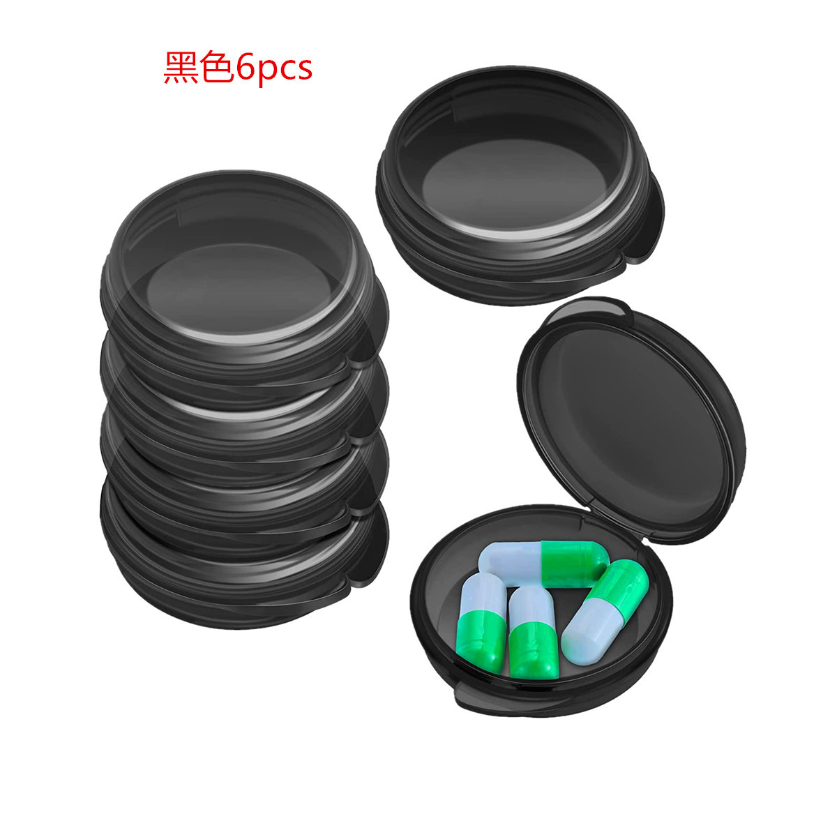 Transfronterizo XL colorido tres veces al día mañana y noche 7 días conveniente Arco Iris cuadrado conveniente caja de la píldora 4 rejilla 6 rejilla 8 rejilla caja de la píldora