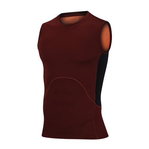 Quick-dry, high-stretch, tight-fitting, loose-fitting fitness clothing basketball training t-shirt wide shoulder sleeveless baseless backless vest jacket summary