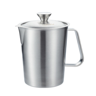 Measuring Cup with scale measuring barrel milk tea shop supplies stainless steel large cup with lid 304 stainless steel baking measuring cup