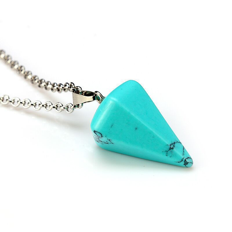 13g Weight Pendant Jewelry Making Type Pendant Necklace, Necklace Classification Alloy Chain Material 1 Piece Quantity Holiday, Street Occasion Alloy, Moonstone Material Color Block Pattern Women's, Unisex Gender Plating Design Retro Style Retro Color Block Alloy Moonstone Pendant Necklaces Wholesale 10