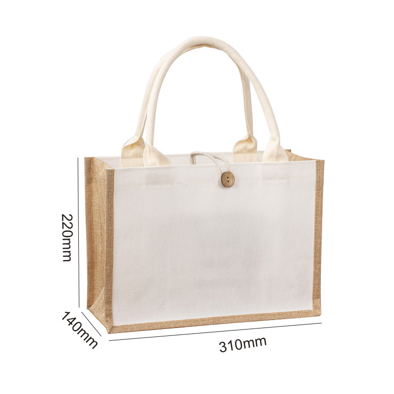 31 de largo, 14 de ancho y 21 de alto; Yute; 100% Yute