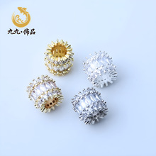 14K��ɫ�߱�ɫ΢��ʯ����··ͨ��״������diy�ֹ��Ʒ����