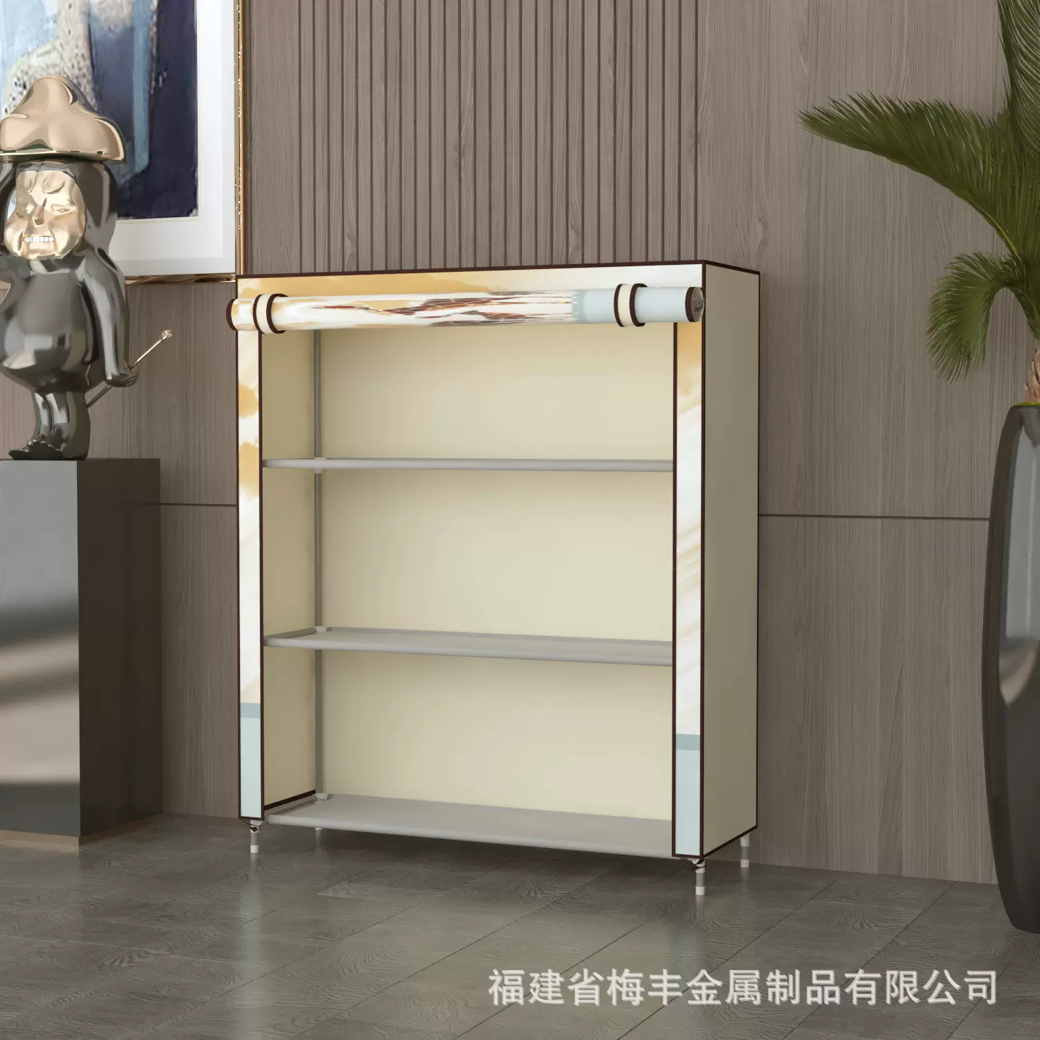 【定制】简易鞋架多层钢管组装防尘鞋柜学生宿舍收纳经济型鞋柜