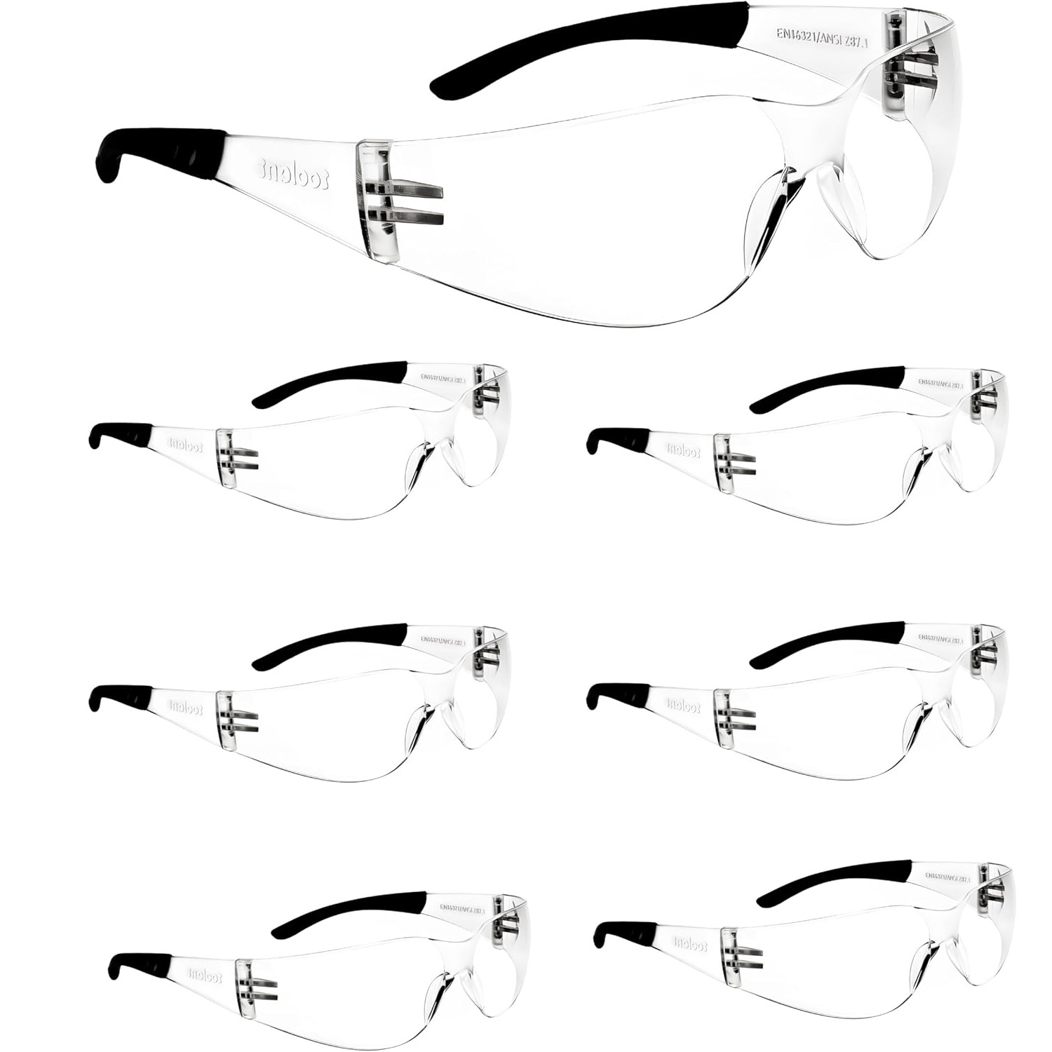 Men's and Women's Safety Glasses Ansi Z87.1 Safety Glasses Large Protective Glasses Anti-Scratch