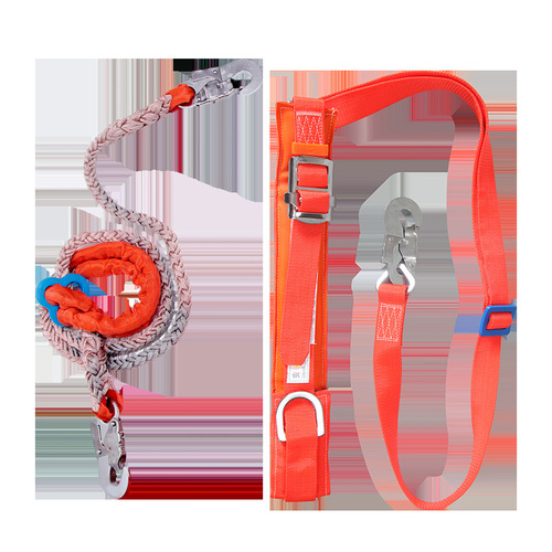 High-altitude work safety belt, fall protection national standard, electrician fence hanging single waist double insurance safety belt