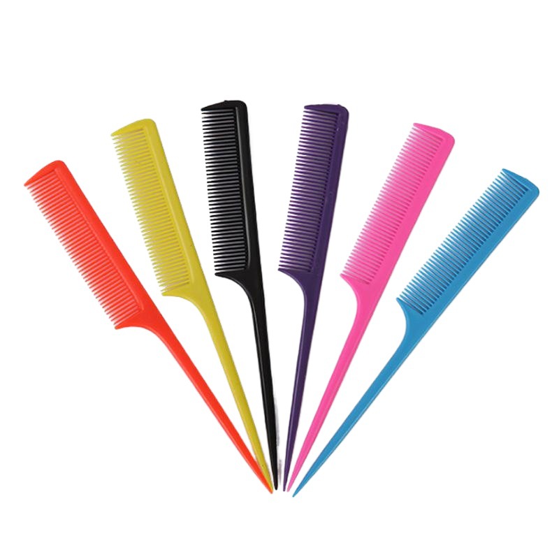 Color Pointed Tail Comb Thin Comb Hair-dressing Comb Hair-picking Comb Hair-dressing Comb Partition Comb Hair-dressing Comb