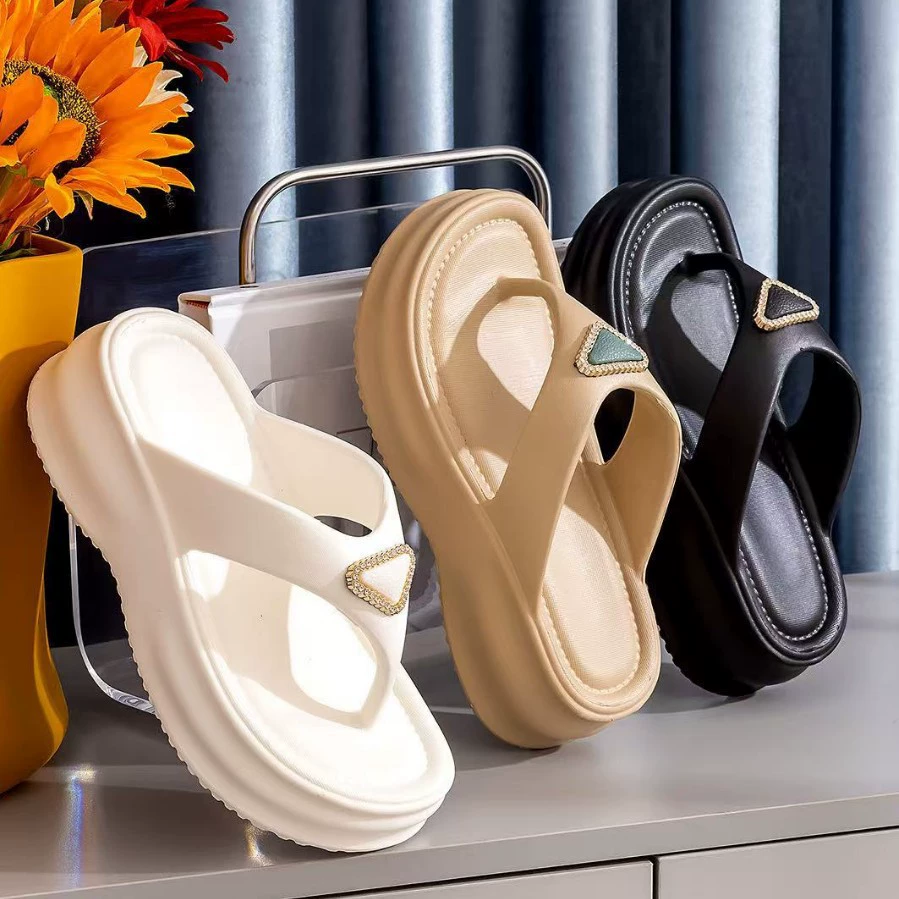 Footing Meijia-Оптовая продажа EVA Домашние тапочки на высоком каблуке с сплошным цветным шлепансом