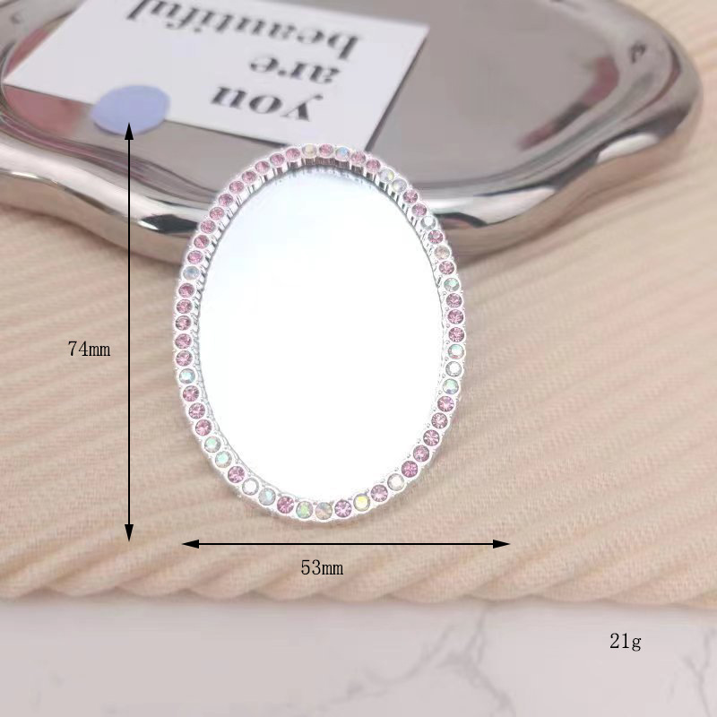 Diamante perla flor lente teléfono móvil belleza material 2022 nuevo amor espejo DIY accesorios de la joyería del teléfono móvil