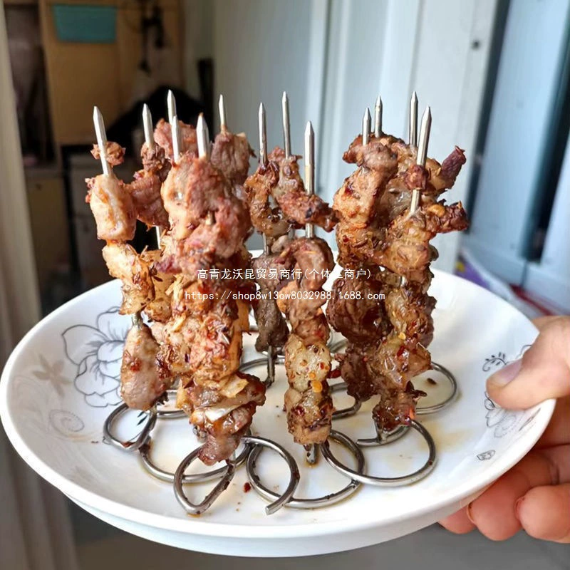 Вертикальный шампур для фритюрницы, шампур для барбекю, универсальные аксессуары, пищевой шампур из нержавеющей стали 304