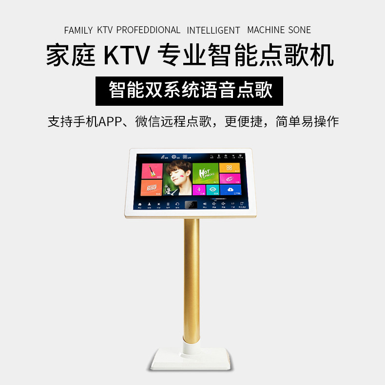 Yazhu familia KTV traje de audio karaoke equipo hogar danza Sala enseñanza formación Conferencia altavoz máquina canto