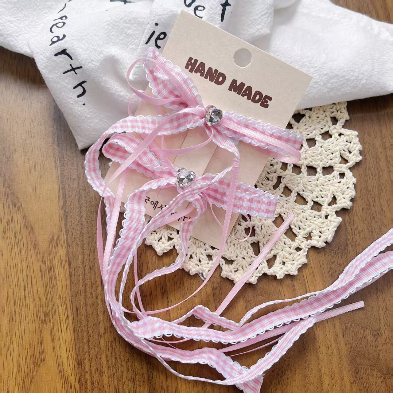 Ribbon de mariposa rosa