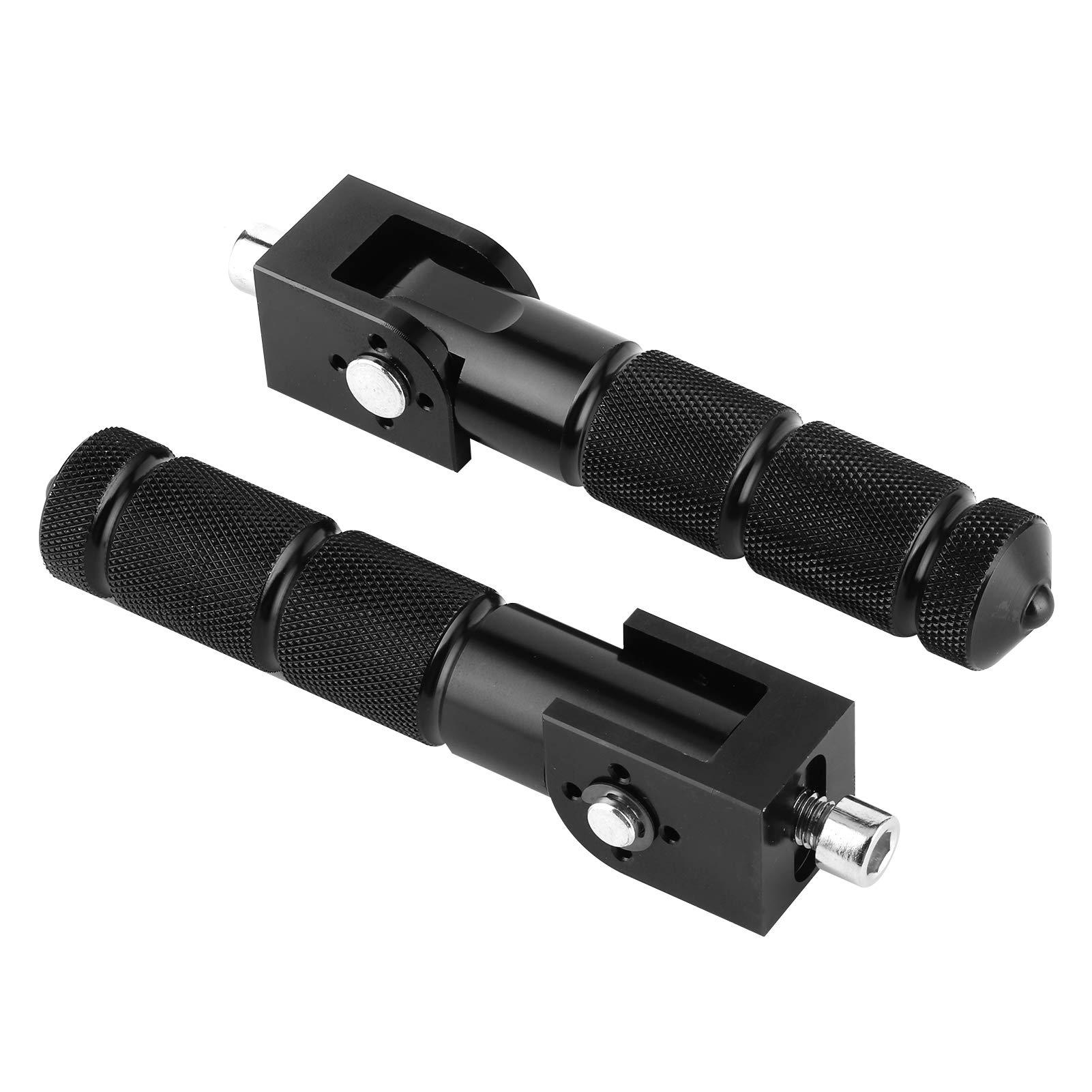 Cross-border exclusive supply of modified motorcycle, scooter, and electric vehicle accessories: aluminum alloy CNC mid-section folding footrests for front and rear