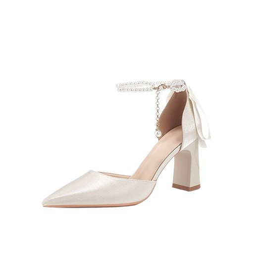 Talón agudo agudo hueco arco de hadas zapatos de tacón alto de tamaño universal de viaje zapatos de mujer