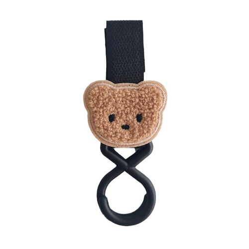 Korean style ins style bear head stroller hook umbrella stroller stroller stroller accessories baby walking artifact Velcro hook