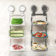 Kitchen Shelf Multi-functional Household Storage Rack Suction Cup Wall Hanging Punch-free Food Shelf Storage Rack