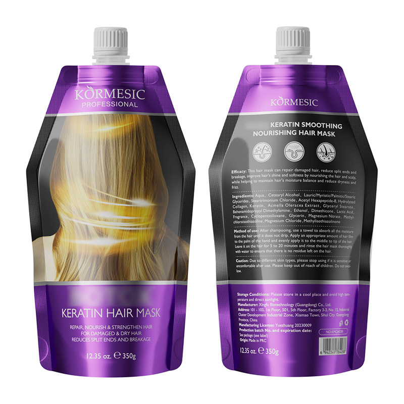 KORMESIC queratina en inglés champú champú serie de máscaras para el cabello suave fábrica al por mayor