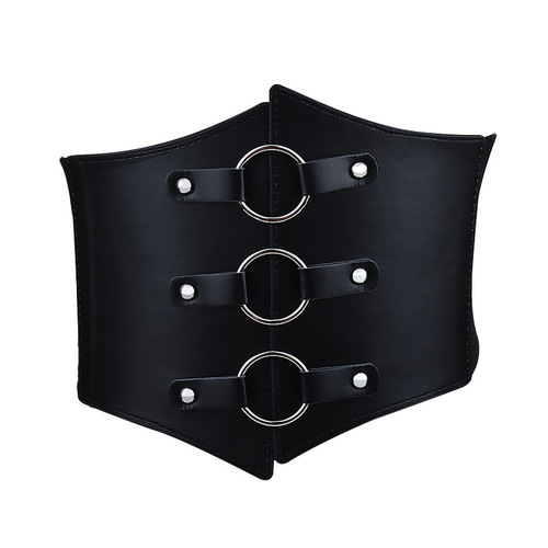 European and American cross-border elastic elastic waistband wide girdle women's decorative shirt suit skirt belt women wholesale