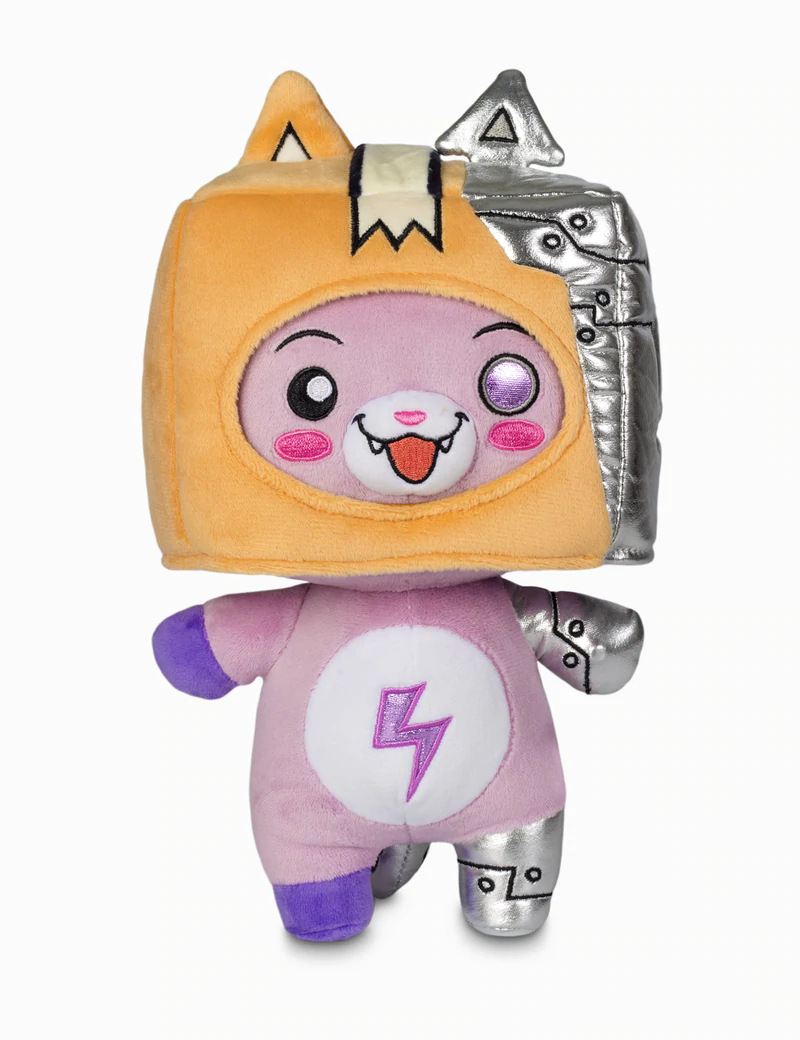 New Lankybox Carton Villain Plush Toy Purple Square Cat Pillow Doll Wholesale Can Be Discounted