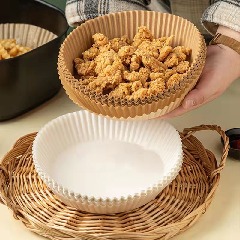 atmosphere Dedicated Dedicated Silicone Tray circular Paper tray household baking Oil absorbing paper Food Pad paper