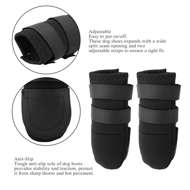 Cubierta de la pata del perro equipo protector tobillo pie anti-arañazos deportes al aire libre grande, mediano y pequeño paño de buceo cubierta del zapato del perro suministros para mascotas