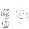 Circle RM065 blue and white adjustable resistance 10K 1K 20K 50K 103 202 203105 potentiometer