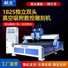 全自动数控木工雕刻机PVC亚克力石材立体双头寿材棺木浮雕雕花机