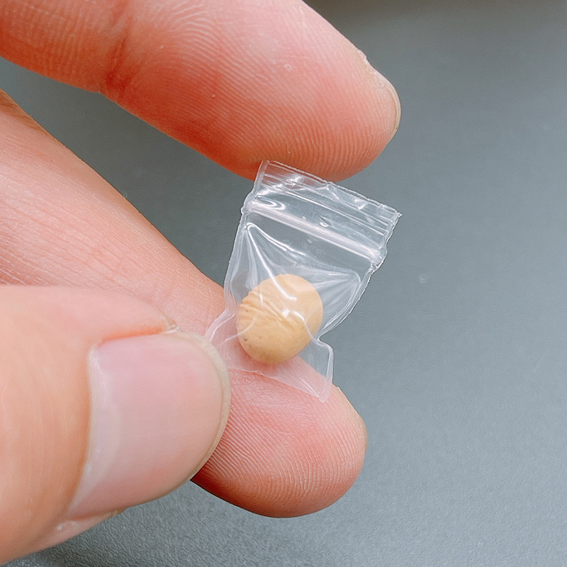 Plástico PE ziplock bolsa lindo tamaño pequeño color Apple impresión mini sellado bolsa transparente bolsa de embalaje bolsa de hueso sellado