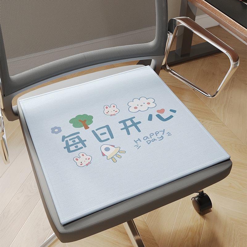 silla de verano transpirable de seda de hielo cojín de verano cojín de silla de comedor cojín de silla de oficina