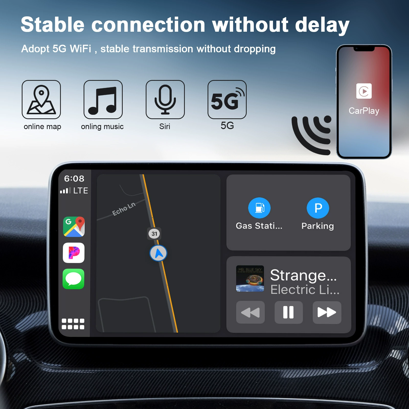 Carplay box Android13 car interconnection screen aibox wireless Android auto car interconnection box