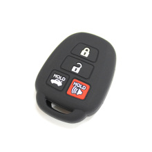 适用于丰田直板4键 RAV-4 汉兰达卡罗拉凯美瑞硅胶车钥匙保护包套