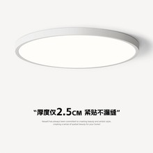 全光谱吸顶灯现代简约卧室灯超薄主卧厨房新款民宿酒店三防主灯具