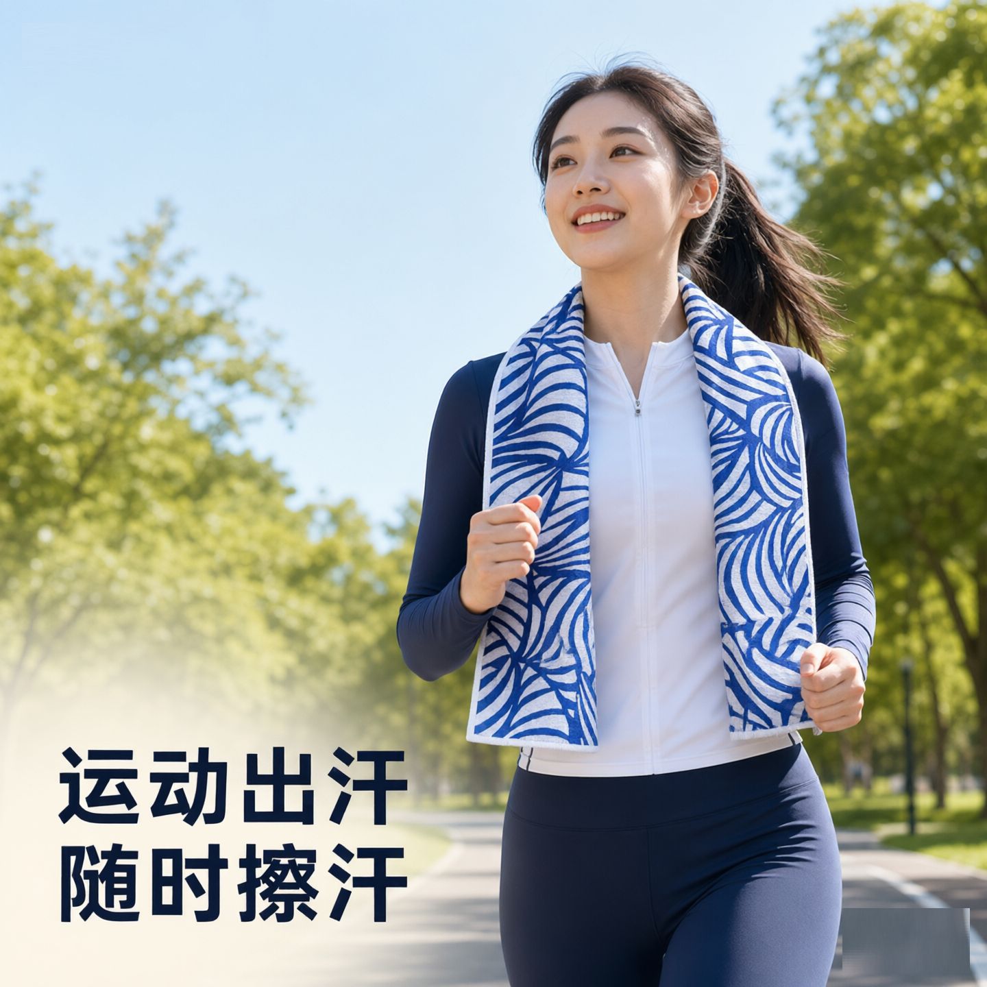 Recycled RPET microfiber waffle-patterned sports towel, custom-made for cross-border sales, absorbent and sand-resistant, pineapple-patterned towel