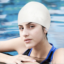 【包邮】厂家直销硅胶游泳帽硅胶纯色泳帽泳池50g55g60g硅胶泳帽