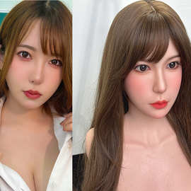 硅胶蜡像头来图定制成人娃娃硅胶头图片定制实体娃娃头部1比1定制