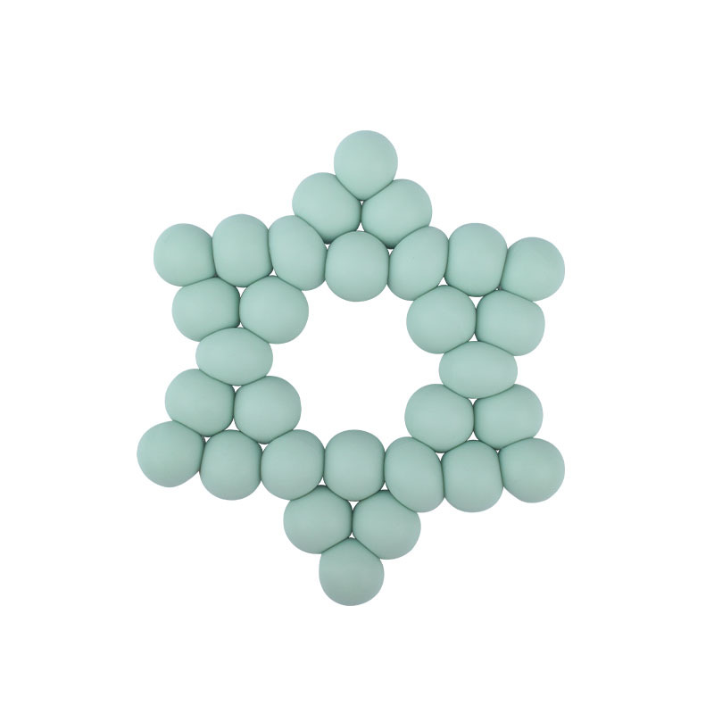 Nuevos suministros para bebés DIY creativo cuentas de silicona mordedura de pegamento dientes de bebé pulido palo estrella de seis puntas juguete mordedor