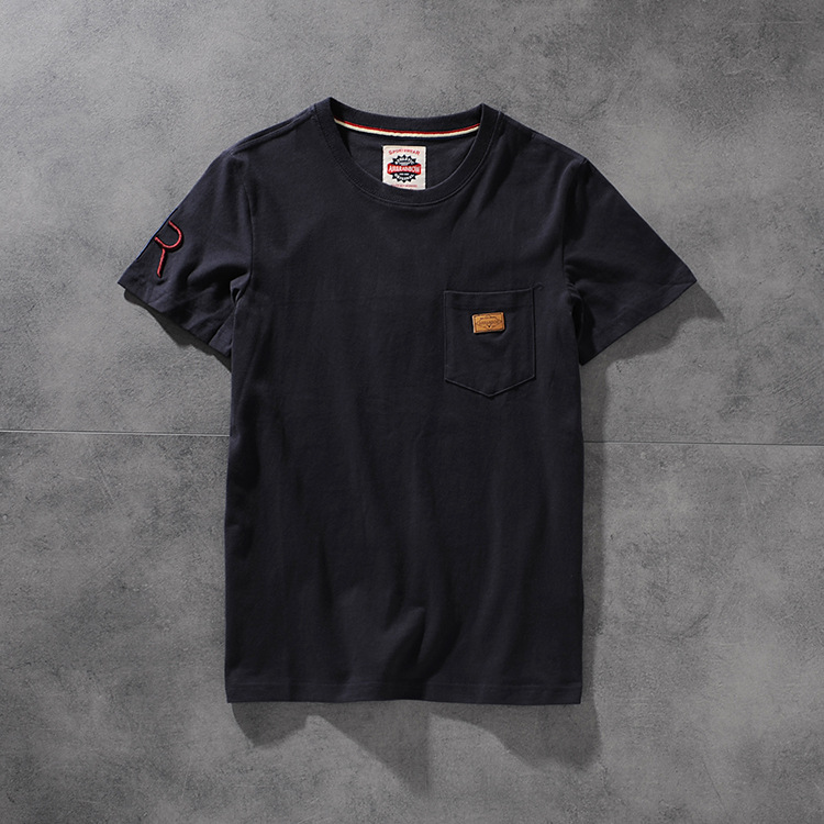 Air-rainbow American retro minimalist chest bag men's round-neck short-sleeved T-shirt youth half-sleeve AR809 28
