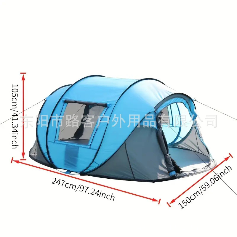 Acampar al aire libre tienda de lanzamiento de mano sin construcción tienda de apertura rápida tienda de viaje automática tienda de campaña impermeable tienda de barco transfronteriza al por mayor