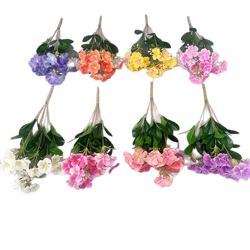 仿真花把束胶片海棠花3D打印家居装饰婚礼庆典摄影道具小清新把花|undefined