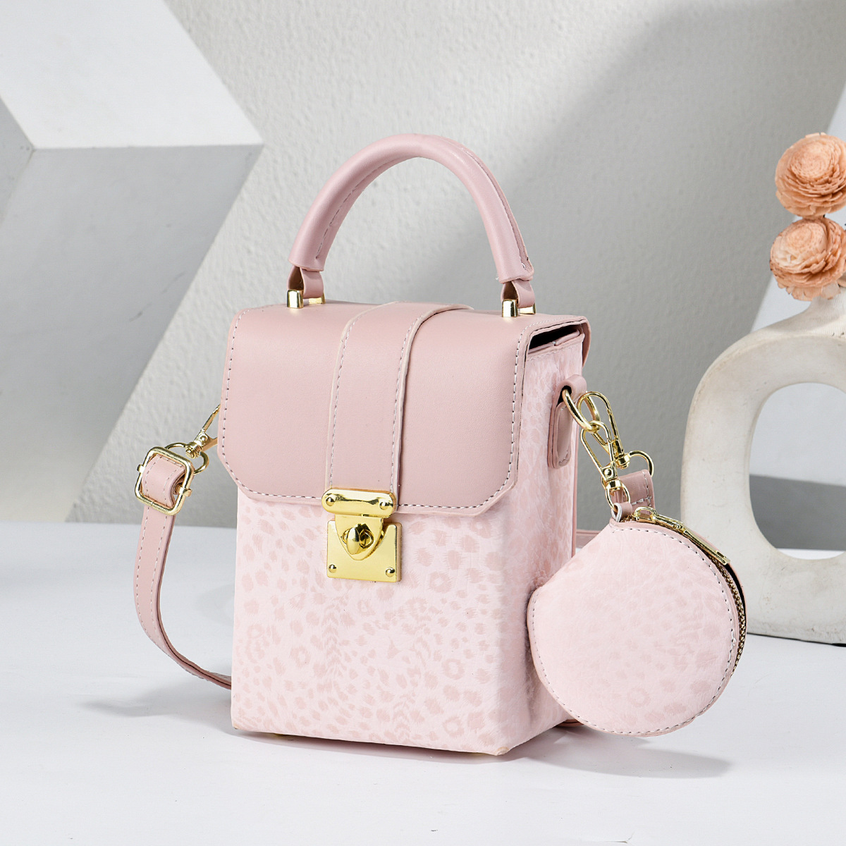 Pequeño paquete de dos piezas bolsas de madre mini bolsas de cubo colgantes bolsas de cambio bolsas de mano compactas exquisitas bolsas transfronterizas